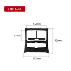 Car Carbon Fiber Rear Seat Air Outlet Panel Decorative Sticker for Audi A6 2005-2011, Left and Right Drive Universal, Rear Seat Air Outlet