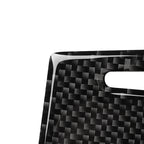 Car Carbon Fiber Water Cup Cover Decorative Sticker for Audi A6 2005-2011, Left and Right Drive Universal, Water Cup Cover