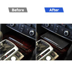 Car Carbon Fiber Storage Cover Decorative Sticker for Audi A6 2005-2011, Right Drive, Storage Cover, Right Drive
