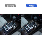 Car Carbon Fiber Gear Shift Position + Side Panel Decorative Sticker for Audi A6 2005-2011, Right Drive, Low Configuration, Gear Shift Position Right Drive, Low Configuration
