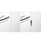 Car Carbon Fiber German Flag Pattern Anti-collision Sticker for Audi TT, Left and Right Drive Universal, Anti-collision