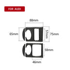 Car Carbon Fiber Glass Lifter Panel Decorative Sticker for Audi TT 8n 8J MK123 TTRS 2008-2014, Right Drive, Glass Lifter , Right Drive