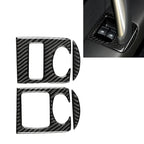 Car Carbon Fiber Glass Lifter Panel Decorative Sticker for Audi TT 8n 8J MK123 TTRS 2008-2014, Left Drive, Glass Lifter , Left Drive