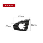 Car Carbon Fiber Door Button Decorative Sticker for Audi TT 8n 8J MK123 TTRS 2008-2014, Right Drive, A Style, Door Button, Right Drive A