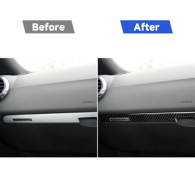 Car Carbon Fiber Passenger Seat Decorative Strip for Audi TT 8n 8J MK123 TTRS 2008-2014, Right Drive, Passenger Seat , Right Drive