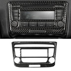 Car Carbon Fiber Air Conditioning CD Panel Decorative Sticker for Audi TT 8n 8J MK123 TTRS 2008-2014, Left and Right Drive Universal, B Style, Air Conditioning CD Panel B
