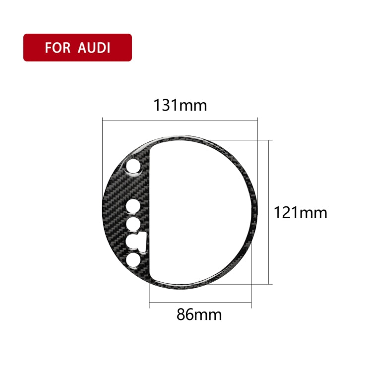 Car Carbon Fiber Gear Shift Position Panel Decorative Sticker for Audi TT 8n 8J MK123 TTRS 2008-2014, Left Drive, Gear Shift Position, Left Drive