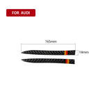 Car Carbon Fiber Rearview Mirror Anti-collision Strip for Audi A3 / S3 2014-2019, Left and Right Drive Universal, Rearview Mirror Anti-collision Strip