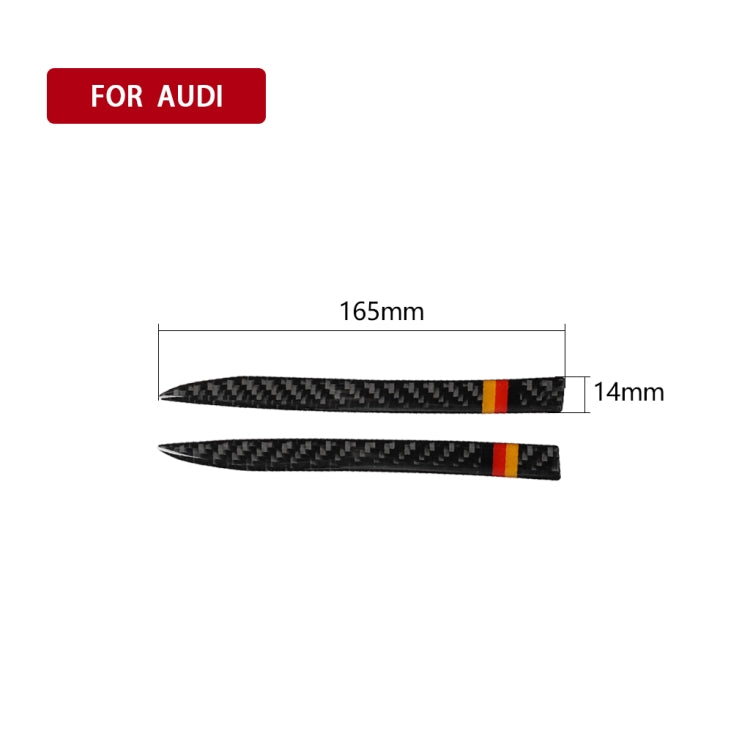 Car Carbon Fiber Rearview Mirror Anti-collision Strip for Audi A3 / S3 2014-2019, Left and Right Drive Universal, Rearview Mirror Anti-collision Strip