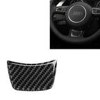 Car Carbon Fiber Steering Wheel Decorative Sticker for Audi A3 / S3 2014-2019, Left and Right Drive Universal, Steering Wheel