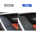 4 PCS Car Carbon Fiber Window Lifting Button Decorative Stickers for Volvo V60 / XC60 2010-2017 / S60 2010-2018, Right Drive, Window Lifting Button, Right Drive A