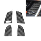 4 PCS Car Carbon Fiber Window Lifting Button Decorative Stickers for Volvo V60 / XC60 2010-2017 / S60 2010-2018, Left Drive, Window Lifting Button, Left Drive A