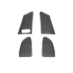 4 PCS Car Carbon Fiber Window Lifting Button Decorative Stickers for Volvo V60 / XC60 2010-2017 / S60 2010-2018, Left Drive, Window Lifting Button, Left Drive A