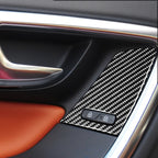 4 PCS Car Carbon Fiber Window Lifting Button Decorative Stickers for Volvo V60 / XC60 2010-2017 / S60 2010-2018, Left Drive, Window Lifting Button, Left Drive A