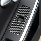 3 PCS Car Carbon Fiber Window Lifting Button Decorative Stickers for Volvo V60 2010-2017 / S60 2010-2018, Right Drive, Window Lifting Button, Right Drive
