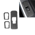 3 PCS Car Carbon Fiber Window Lifting Button Decorative Stickers for Volvo V60 2010-2017 / S60 2010-2018, Left Drive, Window Lifting Button, Left Drive