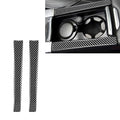 Car Carbon Fiber Armrest Cup Holder Decorative Stickers for Volvo V60 2010-2017 / S60 2010-2018, Left and Right Drive Universal, Armrest Cup Holder