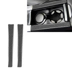 Car Carbon Fiber Armrest Cup Holder Decorative Stickers for Volvo V60 2010-2017 / S60 2010-2018, Left and Right Drive Universal, Armrest Cup Holder