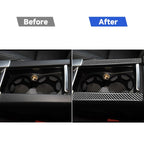 Car Carbon Fiber Armrest Cup Holder Decorative Stickers for Volvo V60 2010-2017 / S60 2010-2018, Left and Right Drive Universal, Armrest Cup Holder