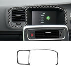 Car Carbon Fiber Navigation Frame Decorative Stickers for Volvo V60 2010-2017 / S60 2010-2018, Right Drive, Navigation Frame, Right Drive