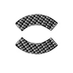 Car Carbon Fiber CD Button Decorative Sticker for Chevrolet Cruze 2009-2015, Left and Right Drive Universal, CD Button
