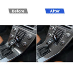 Car Carbon Fiber Central Control Panel Decorative Stickers for Volvo V60 2010-2017 / S60 2010-2018, Right Drive, Central Control Panel, Right Drive