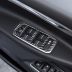 4 in 1 Car Carbon Fiber Lifting Panel Decorative Stickers for Jaguar F-PACE X761 XE X760 2016-2020, Right Drive, Lifting Panel, Right Drive