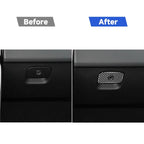 Car Carbon Fiber Front Passenger Seat Storage Box Handle Decorative Stickers for Jaguar F-PACE X761 XE X760 XF X260 2016-2020, Left and Right Drive Universal, Storage Box Handle