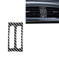 Car Carbon Fiber Middle Air Outlet Decorative Stickers for Jaguar F-PACE X761 XE X760 XF X260 XJ 2016-2020, Left and Right Drive Universal, Middle Air Outlet