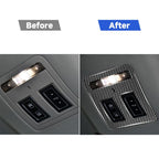 Car Carbon Fiber Reading Lamp Decorative Stickers for Jaguar F-PACE X761 XE X760 XF X260 XJ 2016-2020, Left and Right Drive Universal, Reading Lamp