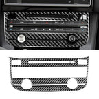 Car Carbon Fiber Air Conditioning Panel Decorative Stickers for Jaguar F-PACE X761 XE X760 XF X260 2016-2020, Left and Right Drive Universal, Air Conditioning Panel