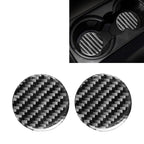 Car Carbon Fiber Water Cup Holder Mat for Land Rover Discovery 4 2010-2016, Left and Right Drive Universal, Water Cup Holder Mat
