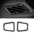 Car Carbon Fiber Dashboard Air Outlet Decorative Sticker for Land Rover Discovery 4 2010-2016, Left and Right Drive Universal, Dashboard Air Outlet