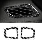 Car Carbon Fiber Dashboard Air Outlet Decorative Sticker for Land Rover Discovery 4 2010-2016, Left and Right Drive Universal, Dashboard Air Outlet