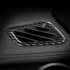 Car Carbon Fiber Dashboard Air Outlet Decorative Sticker for Land Rover Discovery 4 2010-2016, Left and Right Drive Universal, Dashboard Air Outlet