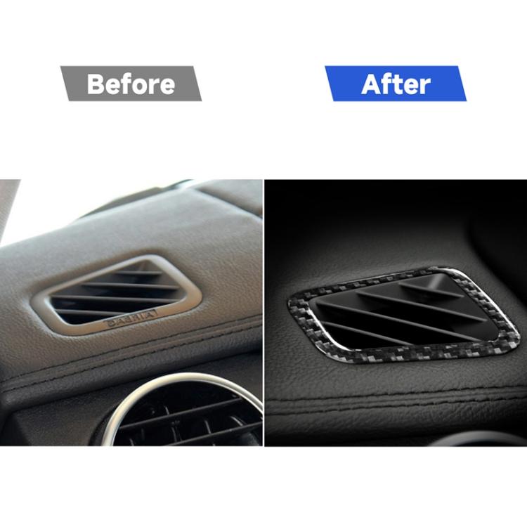 Car Carbon Fiber Dashboard Air Outlet Decorative Sticker for Land Rover Discovery 4 2010-2016, Left and Right Drive Universal, Dashboard Air Outlet