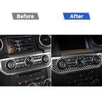 Car Carbon Fiber Time Clock Decorative Sticker for Land Rover Discovery 4 2010-2016, Left and Right Drive Universal, Time Clock