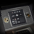 Car Carbon Fiber Cigarette Lighter Panel Decorative Sticker for Land Rover Discovery 4 2010-2016, Left and Right Drive Universal, Cigarette Lighter Panel