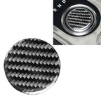 Car Carbon Fiber Gearshift Knob Decorative Sticker for Land Rover Discovery 4 2010-2016, Left and Right Drive Universal, Gearshift Knob