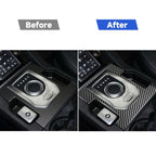 Car Carbon Fiber Gearshift Panel Decorative Sticker for Land Rover Discovery 4 2010-2016, Left and Right Drive Universal, Gearshift Panel