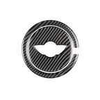 2 PCS Car Steering Wheel R Chassis Carbon Fiber Decorative Sticker for BMW MINI R55 / R56 / Countryman R60 / Paceman R61, For BMW MINI R60