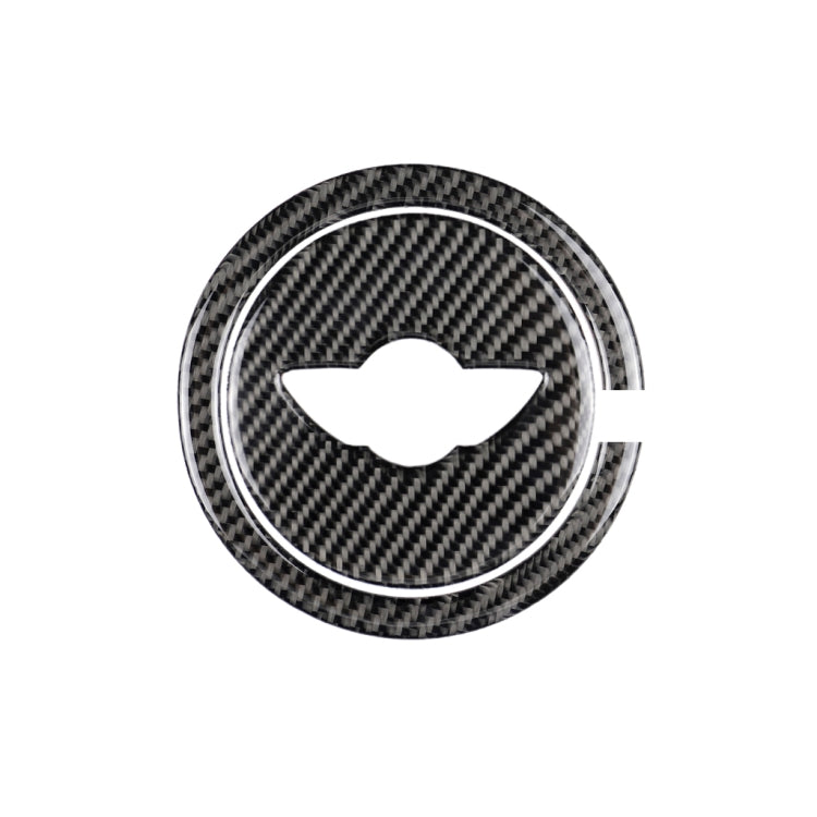 2 PCS Car Steering Wheel R Chassis Carbon Fiber Decorative Sticker for BMW MINI R55 / R56 / Countryman R60 / Paceman R61, For BMW MINI R60