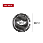 2 PCS Car Steering Wheel R Chassis Carbon Fiber Decorative Sticker for BMW MINI R55 / R56 / Countryman R60 / Paceman R61, For BMW MINI R60