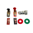 1 Pair Car Battery Cable Terminal Clamps Connectors Battery Clip Wiring with Protective Cleaning, with Protective Cleaning