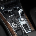 Car Carbon Fiber Water Cup Holder Decorative Sticker for BMW E70 X5 / E71 X6 2009-2013, Right Drive, Water Cup Holder