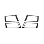 4 in 1 Car Carbon Fiber Side Air Outlet Decorative Sticker for BMW 2008-2013 X5 E70 / X6 E71, Left and Right Drive Universal, Side Air Outlet