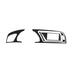Car Carbon Fiber Dashboard Frame Decorative Sticker for Audi A5, Left Drive, For Audi A5