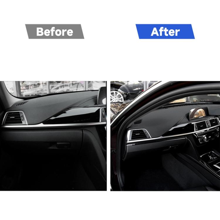 Car Carbon Fiber Front Passenger Seat Central Control Decorative Stripe for BMW 3 Series F30 / F34 2013-2018, Right Drive, Front Passenger Seat Central Control