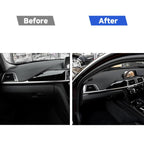 Car Carbon Fiber Front Passenger Seat Central Control Decorative Stripe for BMW 3 Series F30 / F34 2013-2018, Right Drive, Front Passenger Seat Central Control