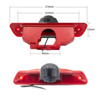 PZ465 Car Waterproof Brake Light View Camera + 7 inch Rearview Monitor for Citroen / Peugeot / Toyota, PZ465 + 7 inch Rearview Monitor